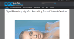 Desktop Screenshot of digitalphotoshopretouching.com