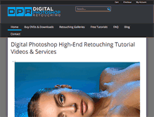 Tablet Screenshot of digitalphotoshopretouching.com